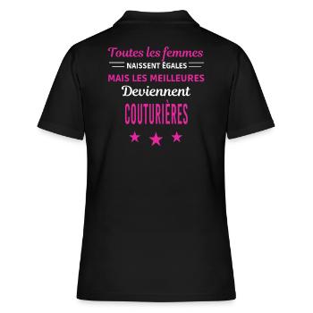 femmes naissent les meilleurs couturières - Polo Femme - noir - Dos - Ailine (174cm)