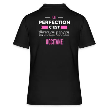 La perfection, c'est être une Occitane - Polo Femme - noir - Dos - Ailine (174cm)