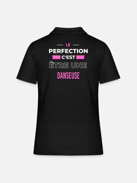La perfection, c'est être une danseuse - Polo Femme - noir