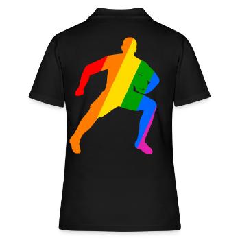 La puissance du rugby dans l’arc-en-ciel - Polo Femme - noir - Dos - Ailine (174cm)