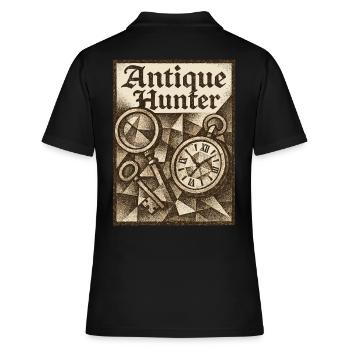 Chasseur d’antiquités Vintage Marchés aux puces Art - Polo Femme - noir - Dos - Ailine (174cm)