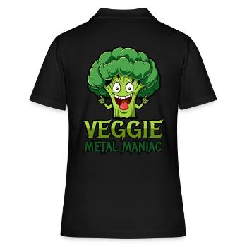 Veggie Metal Maniac - Musique Vegan - Dicton - Polo Femme - noir - Dos - Ailine (174cm)