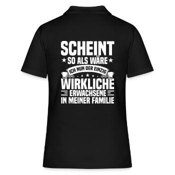 Sprüche zur Jugendweihe Jugendliche - Frauen Polo Shirt - Schwarz - Hinten - Ailine (174cm)