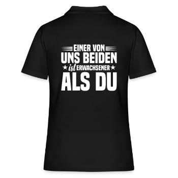 Erwachsen sein Jugendweihe - Frauen Polo Shirt - Schwarz - Hinten - Ailine (174cm)