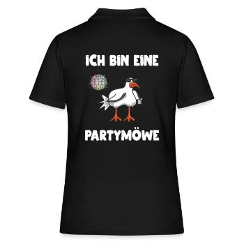 Feiern gehen Diskothek - Frauen Polo Shirt - Schwarz - Hinten - Ailine (174cm)