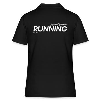 Running - Frauen Polo Shirt - Schwarz - Hinten - Ailine (174cm)