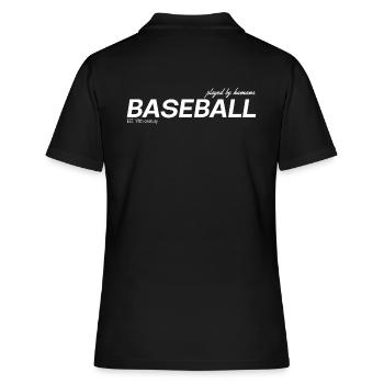 Baseball - Frauen Polo Shirt - Schwarz - Hinten - Ailine (174cm)