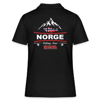 Pêche à la morue en haute mer Norvège Hitra - Polo Femme - noir - Dos - Ailine (174cm)