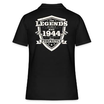 Legende Mai 1944 Jahrgang 1944 Geburtstag 1944 - Frauen Polo Shirt - Schwarz - Hinten - Ailine (174cm)