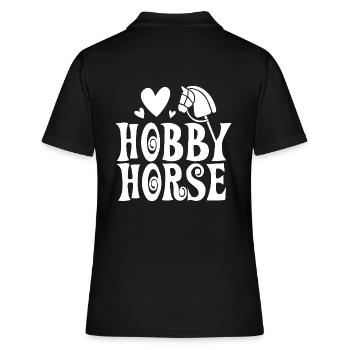 Cheval de loisir - Cheval de loisir - Équitation - Cadeau - Polo Femme - noir - Dos - Ailine (174cm)