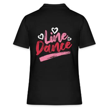 Linedance Linedancing Country Fan - Cadeau - Polo Femme - noir - Dos - Ailine (174cm)