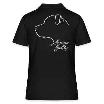 WILSIGNS AMERICAN profil BULLDOG - Polo Femme - noir - Dos - Ailine (174cm)