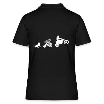 Le motocross en vue dès le plus jeune âge - Polo Femme - noir - Dos - Ailine (174cm)