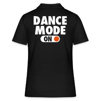 Funny Dance Mode - Frauen Polo Shirt - Schwarz - Hinten - Ailine (174cm)