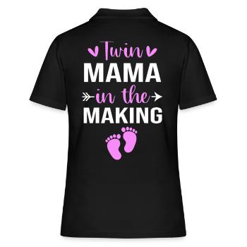 Twin Mom Twins Maman Cadeau - Polo Femme - noir - Dos - Ailine (174cm)
