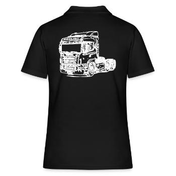 Camion 01 - Polo Femme - noir - Dos - Ailine (174cm)