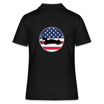 RC Buggy Racer modèles réduits voitures hobby USA Flag USA - Polo Femme - noir - Dos - Ailine (174cm)