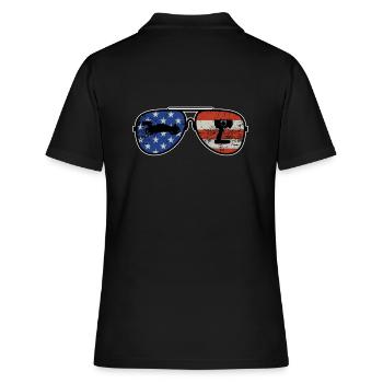 RC Buggy American Flag Lunettes de soleil Modèle de voiture - Polo Femme - noir - Dos - Ailine (174cm)