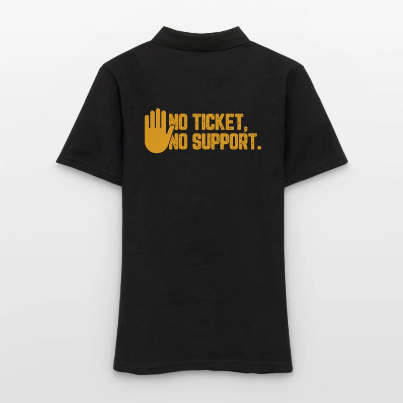 No Ticket No Support Computer Scientist IT Administrator Women's Polo Shirt