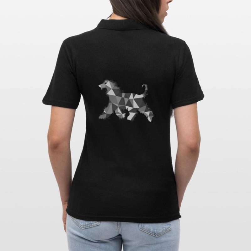 Lévrier afghan polygone Polo Femme