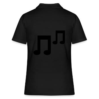 Music Sheet Music - Women's Polo Shirt - black - Back - Ailine (174cm)