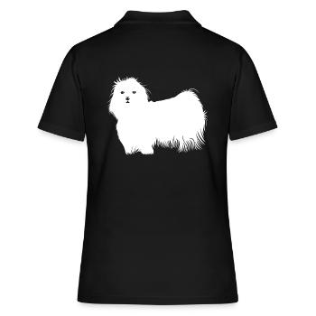 Chien maltais - Polo Femme - noir - Dos - Ailine (174cm)