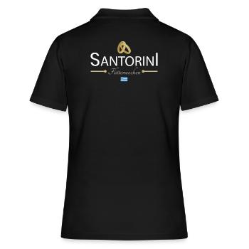 Flitterwochen Santorini - Frauen Polo Shirt - Schwarz - Hinten - Ailine (174cm)
