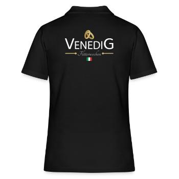 Flitterwochen Venedig - Frauen Polo Shirt - Schwarz - Hinten - Ailine (174cm)