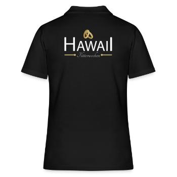 Flitterwochen Hawaii - Frauen Polo Shirt - Schwarz - Hinten - Ailine (174cm)