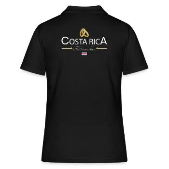 Flitterwochen Costa Rica - Frauen Polo Shirt - Schwarz - Hinten - Ailine (174cm)