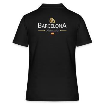 Flitterwochen Barcelona - Frauen Polo Shirt - Schwarz - Hinten - Ailine (174cm)