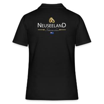 Flitterwochen Neuseeland - Frauen Polo Shirt - Schwarz - Hinten - Ailine (174cm)