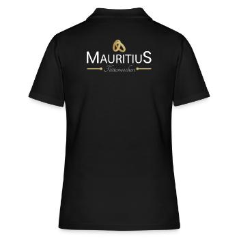 Flitterwochen Mauritius - Frauen Polo Shirt - Schwarz - Hinten - Ailine (174cm)