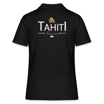 Flitterwochen Tahiti - Frauen Polo Shirt - Schwarz - Hinten - Ailine (174cm)