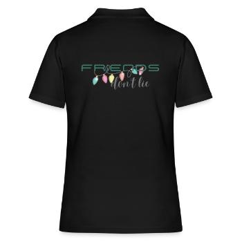 Friends don't lie - Frauen Polo Shirt - Schwarz - Hinten - Ailine (174cm)