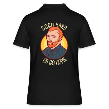 Art painter painting van gogh painting impressionism - Women's Polo Shirt - black - Back - Ailine (174cm)