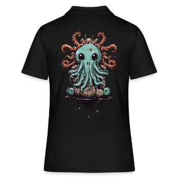 Conception mignonne de monstre visqueux Halloween - Polo Femme - noir - Dos - Ailine (174cm)