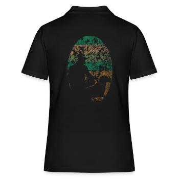 Silhouettes de chien et de maître - Polo Femme - noir - Dos - Ailine (174cm)