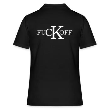 Fuck Off Logo - Polo Femme - noir - Dos - Ailine (174cm)