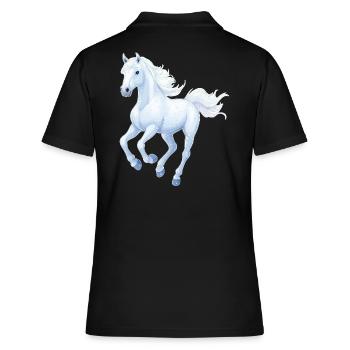 Cheval - Polo Femme - noir - Dos - Ailine (174cm)