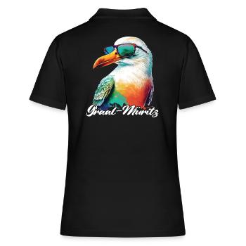 Graal Müritz vacances mouette fraîche avec lunettes de soleil - Polo Femme - noir - Dos - Ailine (174cm)