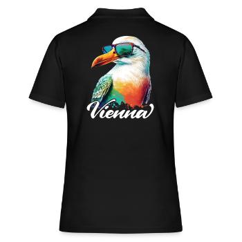 Vienne Autriche Vacances Mouette avec lunettes de soleil - Polo Femme - noir - Dos - Ailine (174cm)
