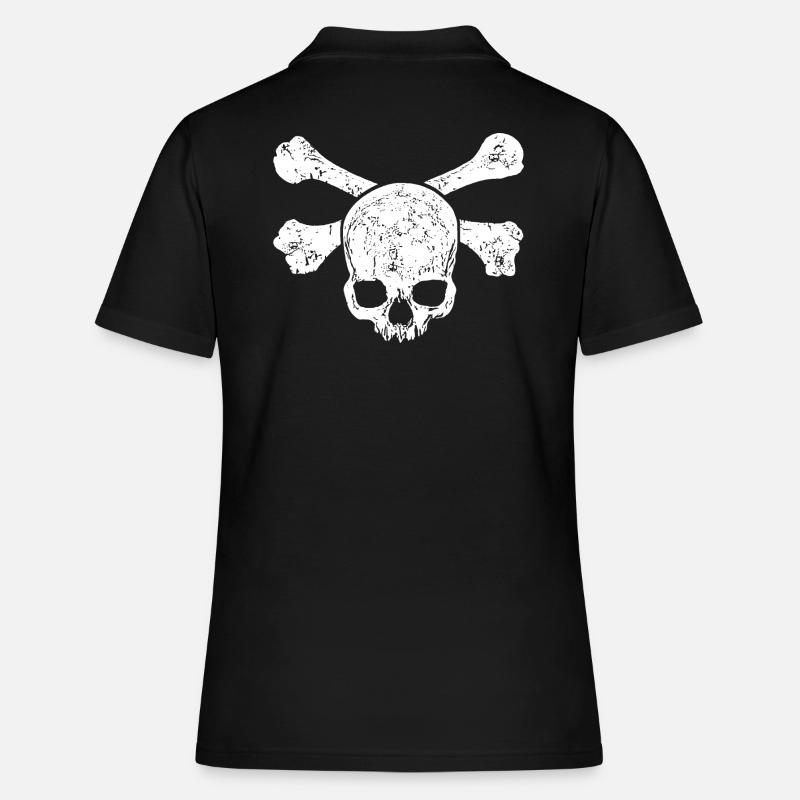 Skulls and crossbones - Women's Polo Shirt - black