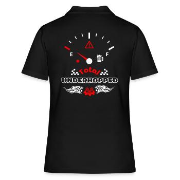 Total Underhops Beer Tank Display Speedometer - Women's Polo Shirt - black - Back - Ailine (174cm)