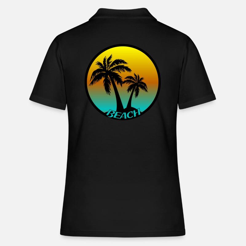 Beach Beach Beach - Women's Polo Shirt - black