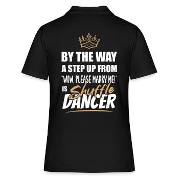 Le danseur de shuffle est le plus attrayant - Polo Femme - noir - Dos - Ailine (174cm)