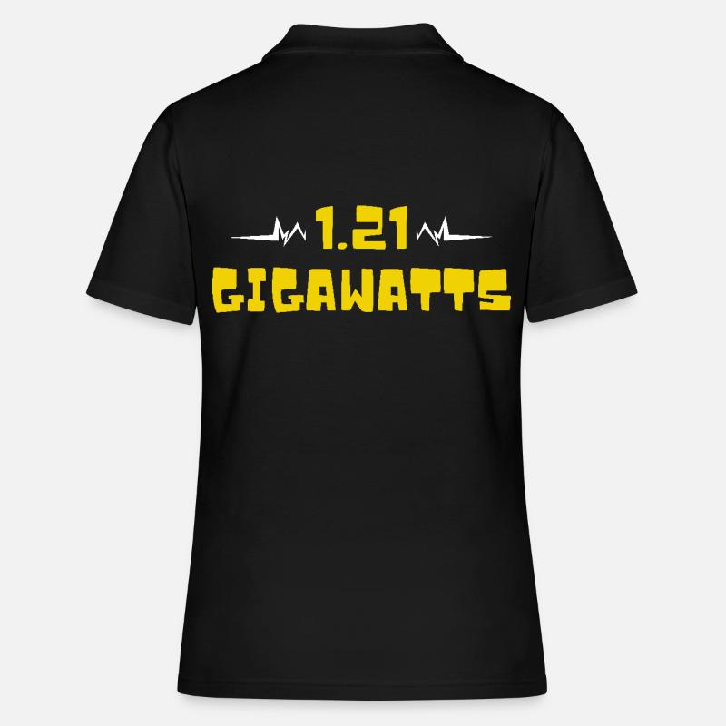 1.21 gigawatts. Back to the future. Time machine - Women's Polo Shirt - black