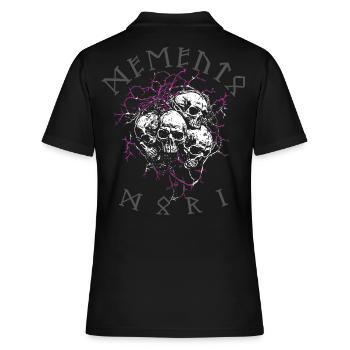 Crâne Memento Mori - Polo Femme - noir - Dos - Ailine (174cm)