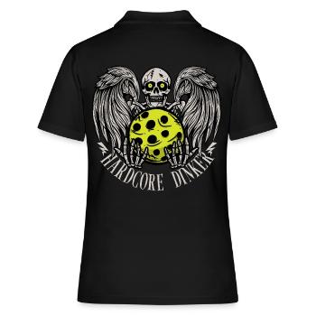 Dinker hardcore - Polo Femme - noir - Dos - Ailine (174cm)