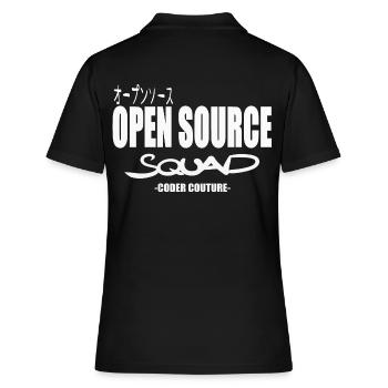 LUZILLION CODER COUTURE, PARTISAN DE L’OPEN SOURCE - Polo Femme - noir - Dos - Ailine (174cm)